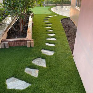 Synthetic Turf with Stones